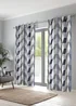Fusion Magna Pair of Eyelet Curtains - 66W X 54D (168x137cm) Image 1