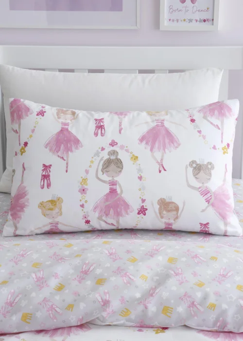 Bedlam Ballet Dancer Reversible Pink Duvet Cover Set - Toddler Image 2