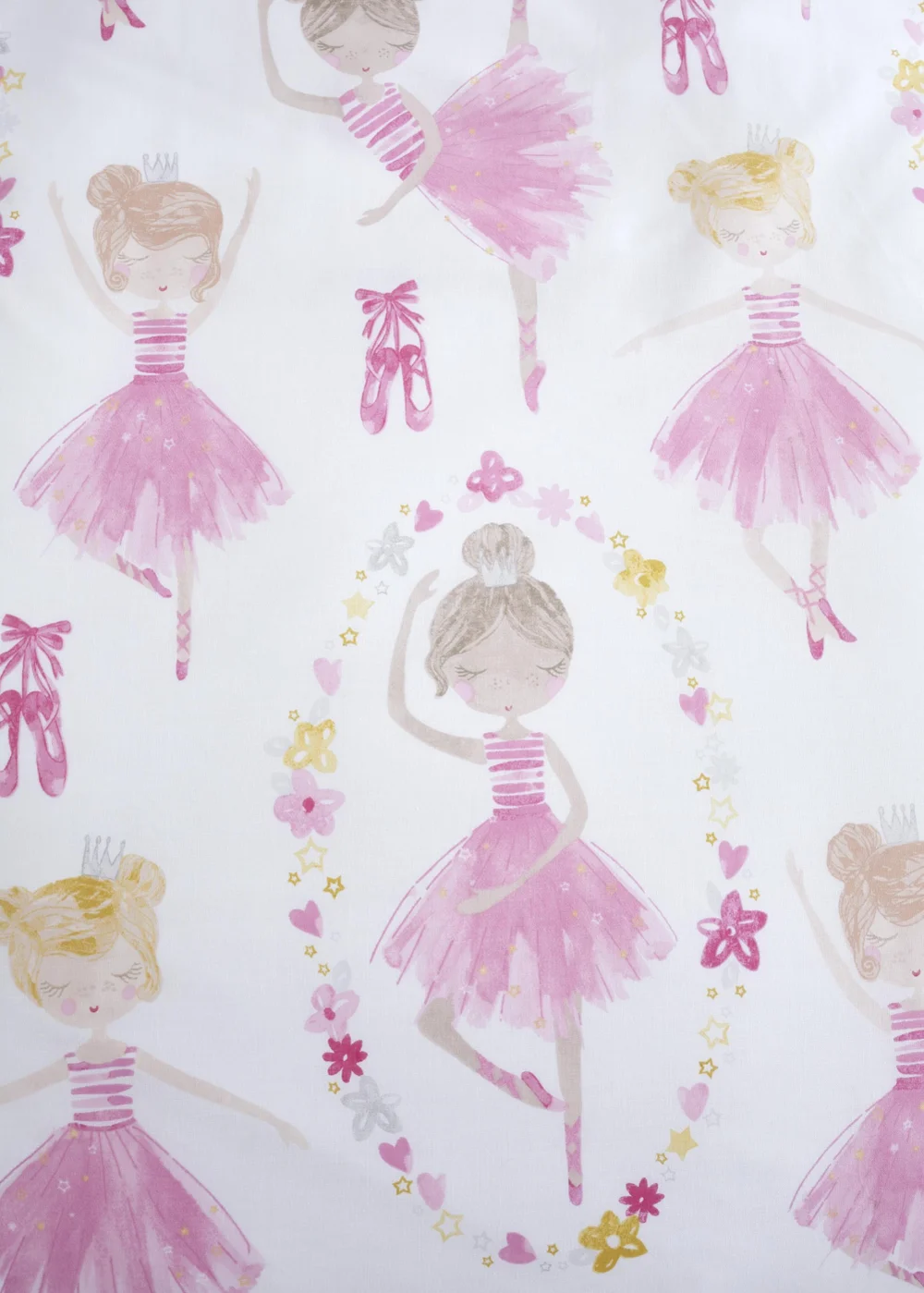 Bedlam Ballet Dancer Reversible Pink Duvet Cover Set - Toddler Image 3