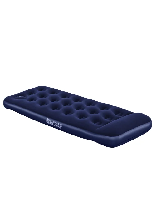 Bestway Easy Inflate Flocked Airbed - Single Image 1