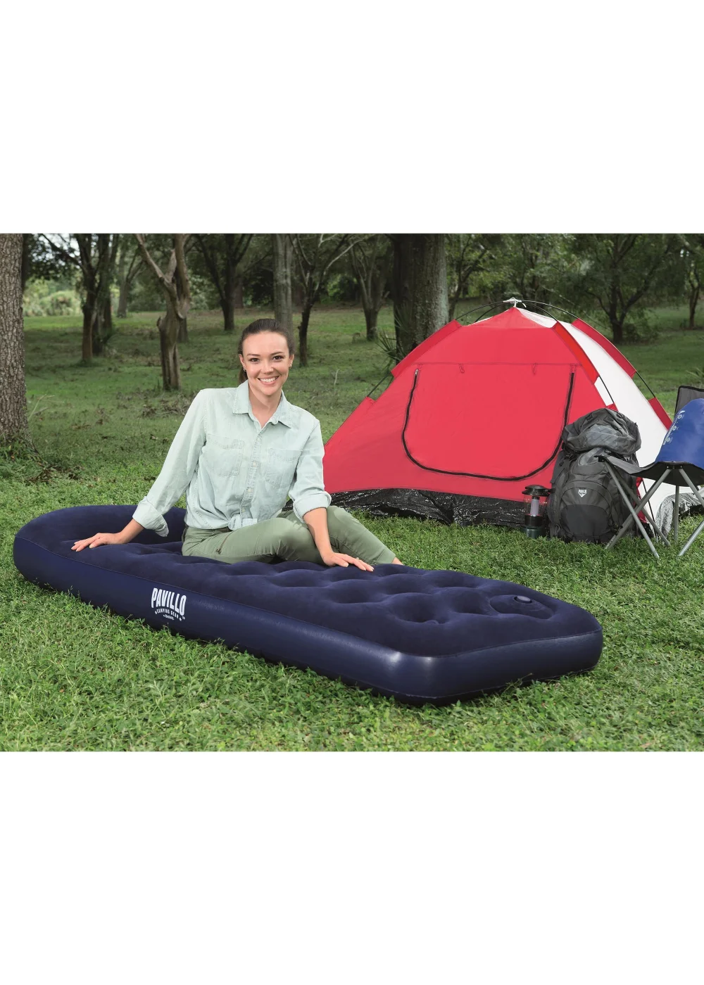 Bestway Easy Inflate Flocked Airbed - Single Image 5