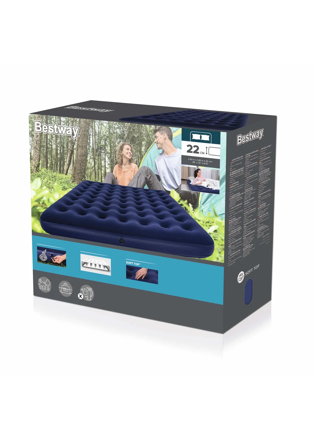 Bestway Flocked Airbed - King Image 2