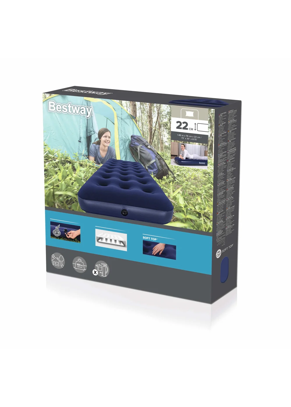 Bestway Flocked Airbed - Single Image 2