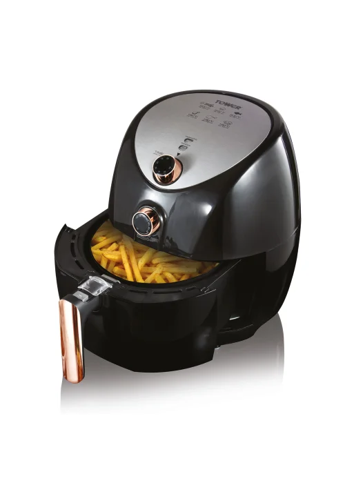 Rose Gold 1500W 4.3 Litre Manual Air Fryer - No Size Image 1