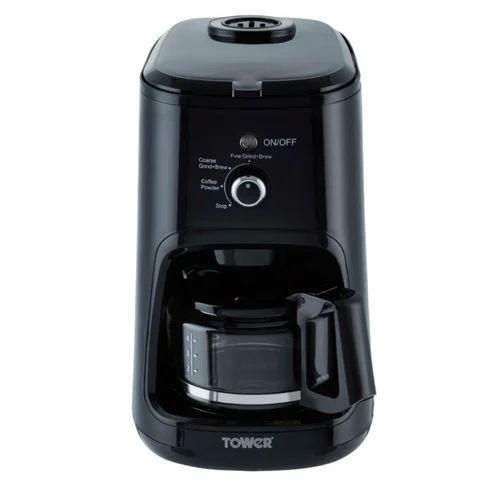 Tower 900W Bean to Cup Coffee Maker Black - One Size Image 1