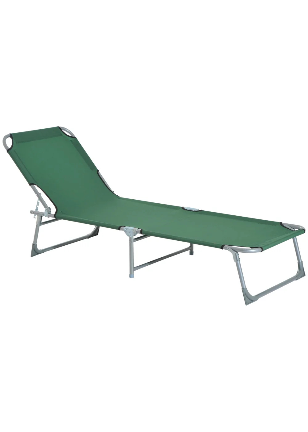 Outsunny Foldable Camping Lounger (187cm x 58cm x 30cm) - One Size Image 1