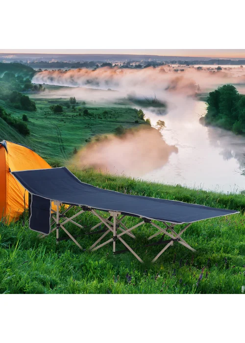 Outsunny Single Foldable Camping Bed (190cm x 68cm x 52cm) - No Size Image 1
