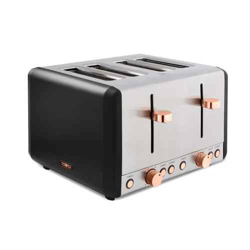 Tower Cavaletto 4 Slice Stainless Steel Toaster - One Size Image 1