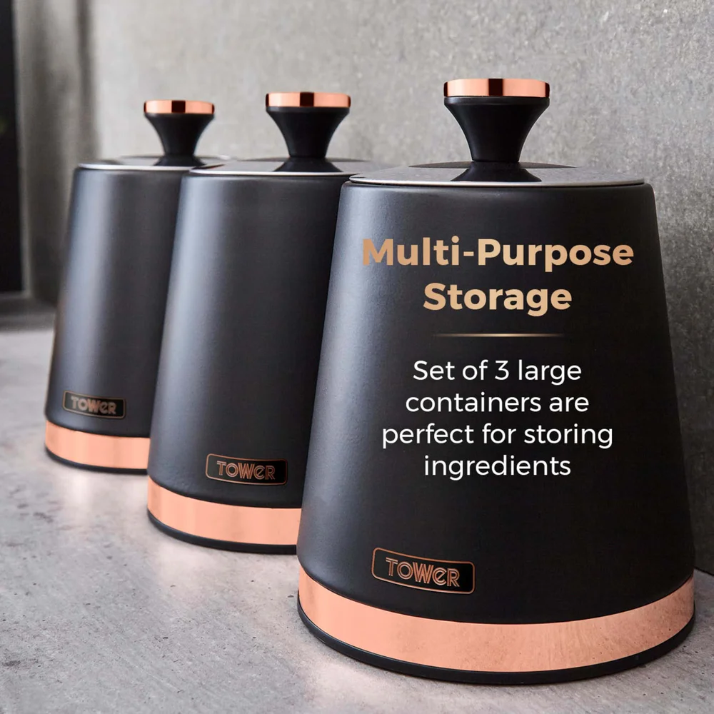 Tower Cavaletto Set Of 3 Canisters - One Size Image 3