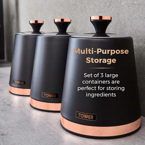 Tower Cavaletto Set Of 3 Canisters - One Size Image 3