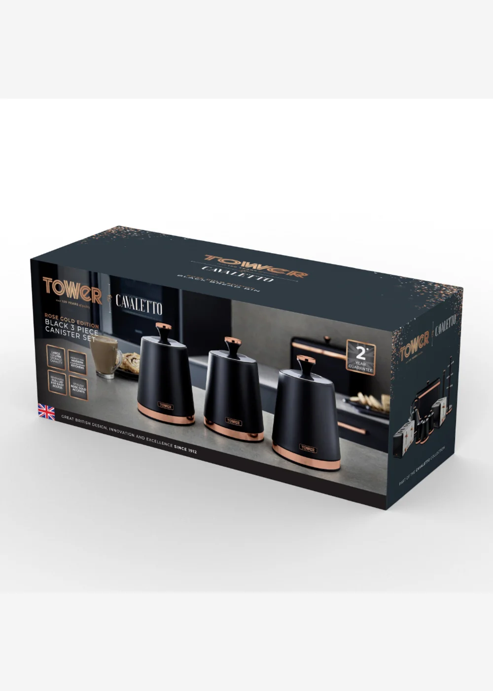 Tower Cavaletto Set Of 3 Canisters - One Size Image 2
