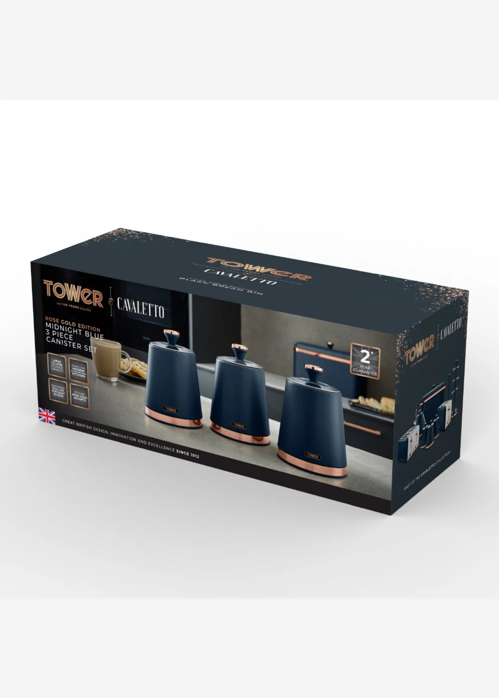 Tower Cavaletto Set Of 3 Canisters - One Size Image 2