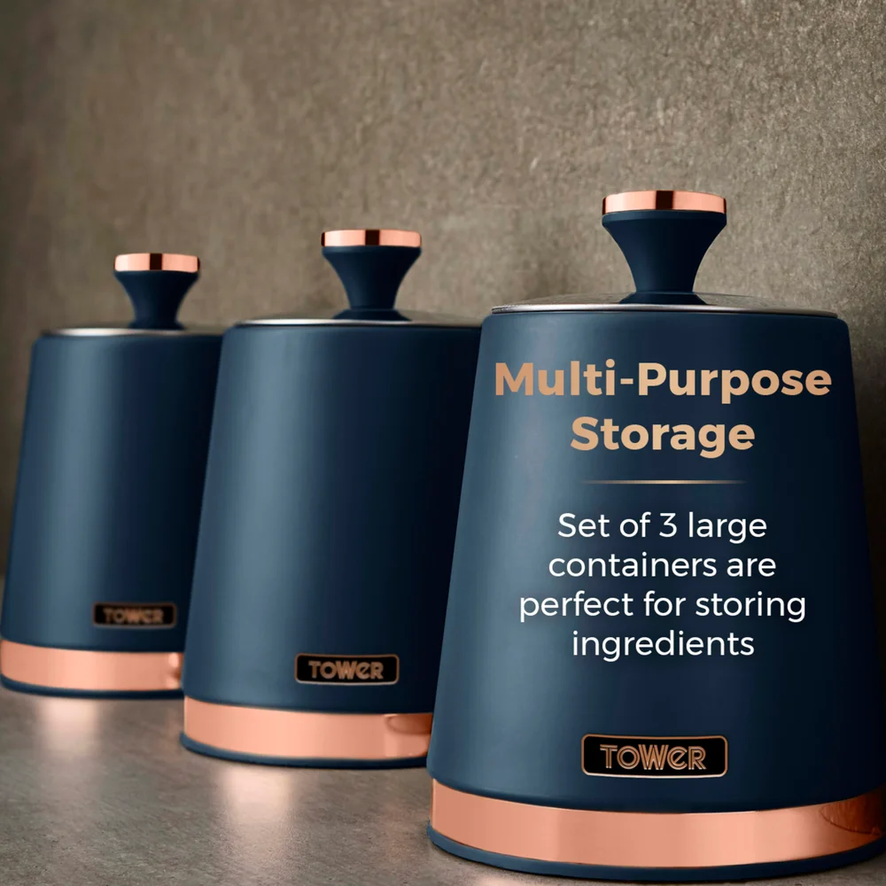 Tower Cavaletto Set Of 3 Canisters - One Size Image 3