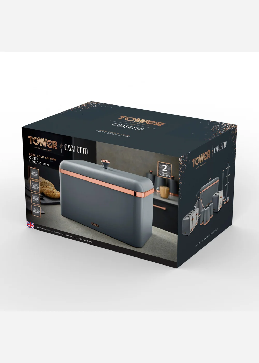 Tower Cavaletto Bread Bin - One Size Image 2