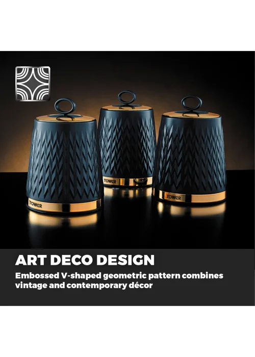 Tower Empire Set Of 3 Canisters - One Size Image 3