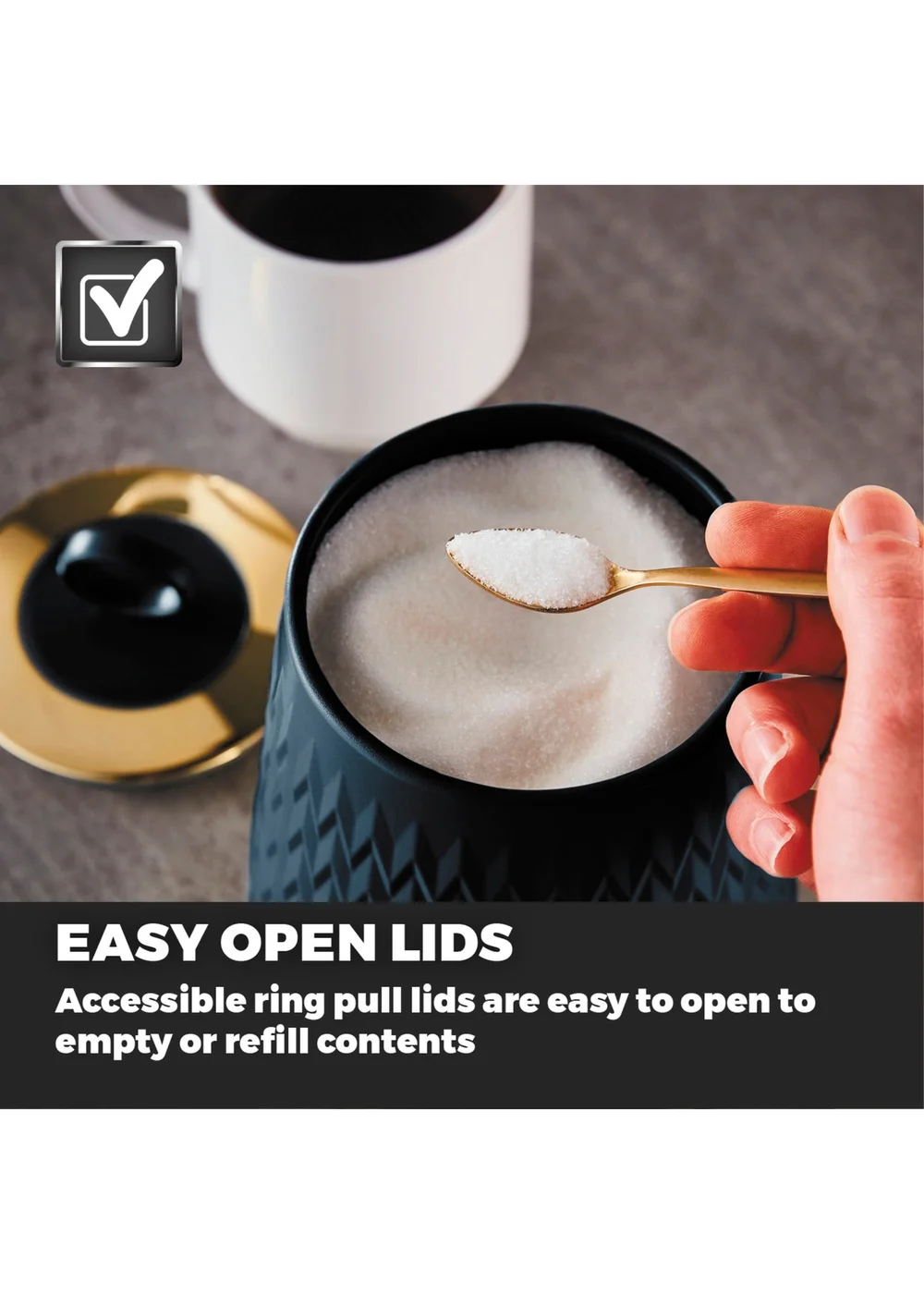 Tower Empire Set Of 3 Canisters - One Size Image 6