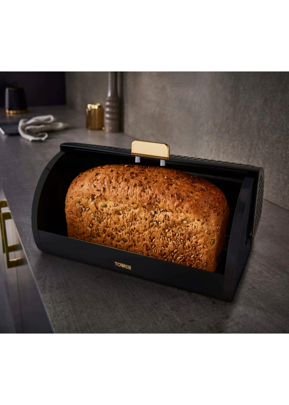 Tower Empire Roll Top Bread Bin - One Size Image 4