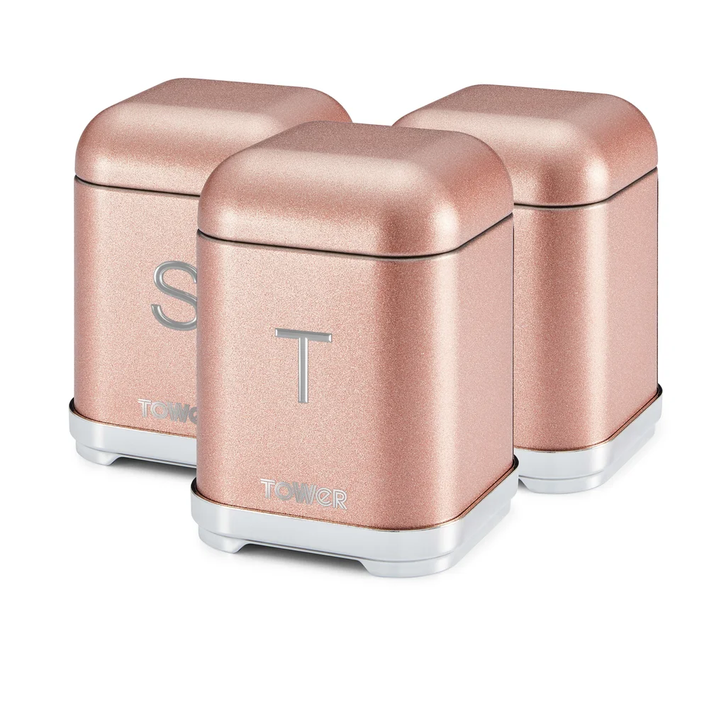 Tower Glitz Set Of 3 Canisters - One Size Image 1