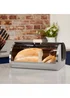 Linear Rose Gold Roll Top Bread Bin - One Size Image 3