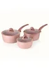 Cerastone Forged 3 Piece Saucepan Set - One Size Image 1
