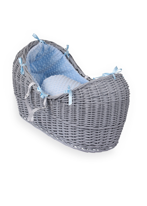 Clair de Lune Blue Dimple Grey Wicker Noah Pod ® - One Size Image 1