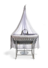 Clair de Lune 6 Piece Waffle Moses Basket & Drape Starter Set - One Size Image 1