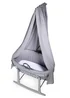 Clair de Lune 6 Piece Waffle Moses Basket & Drape Starter Set - One Size Image 2