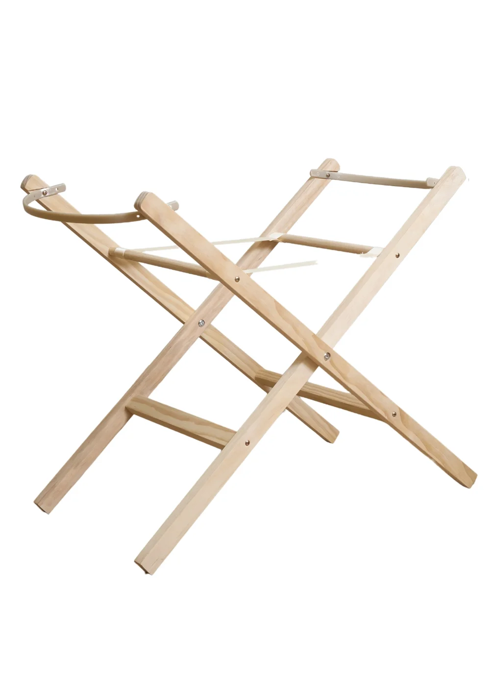 Clair de Lune Wooden Folding Moses Basket Stand - No Size Image 2