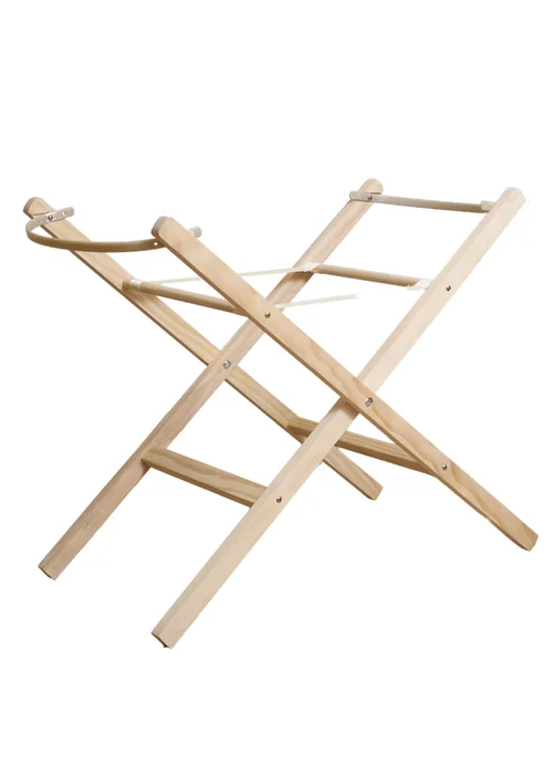 Clair de Lune Wooden Folding Moses Basket Stand - No Size Image 2