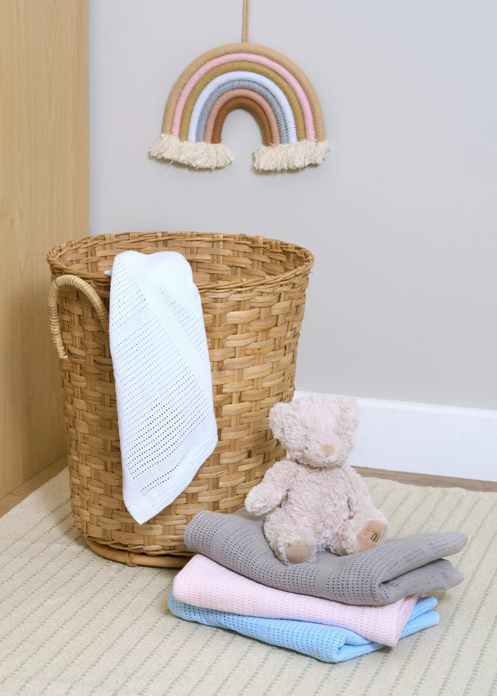 Clair de Lune Soft Cotton Cellular Cot Blanket - 100 x 150 Image 2