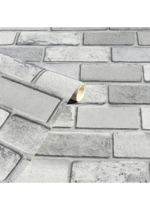 Arthouse Diamond Brick Wallpaper - One Size Image 5