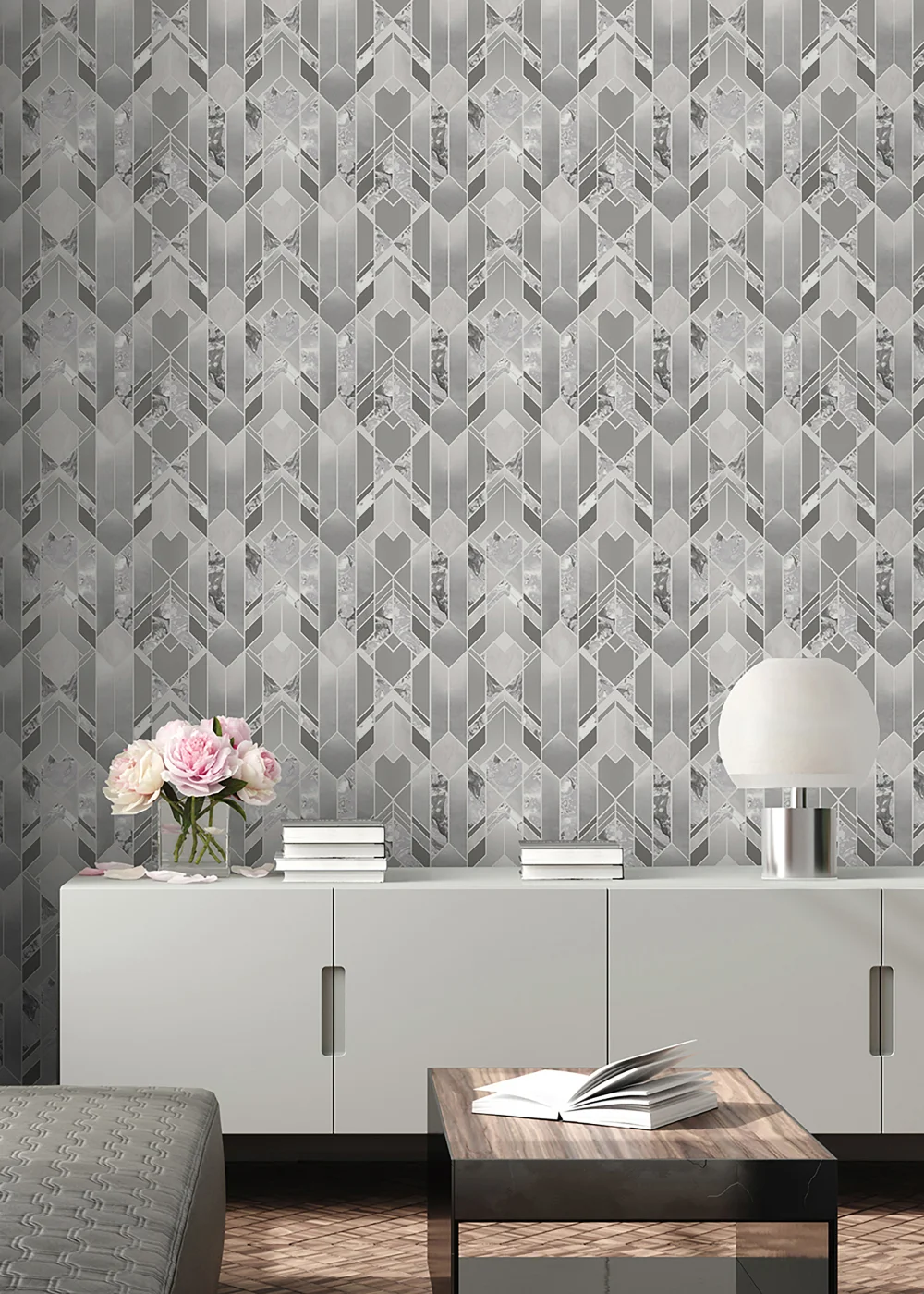 Muriva Elixir Geo Wallpaper - One Size Image 2