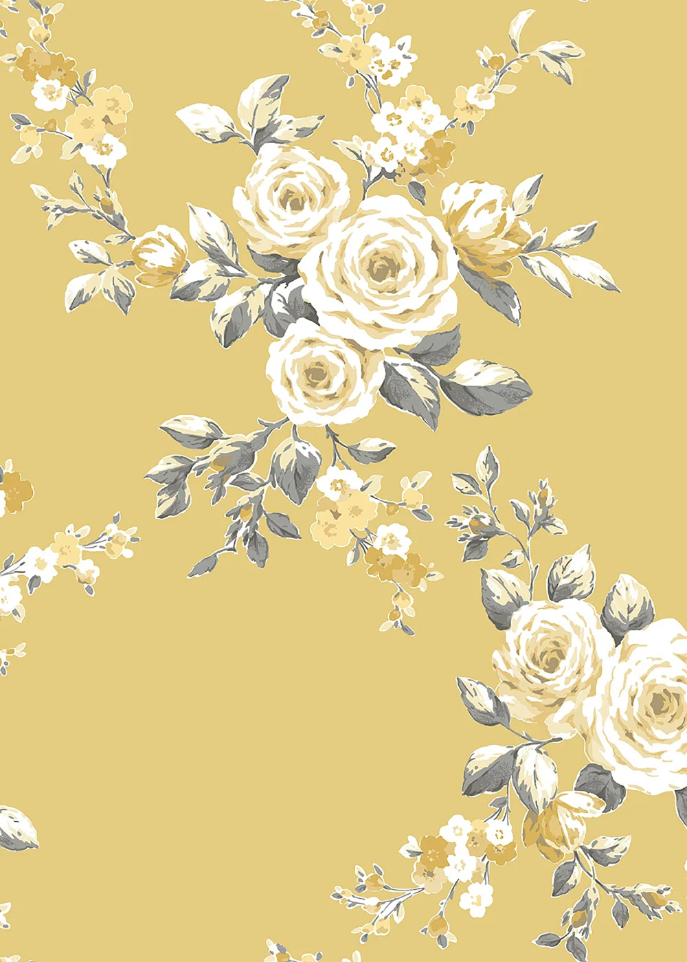 Catherine Lansfield Canterbury Floral Wallpaper - One Size Image 1