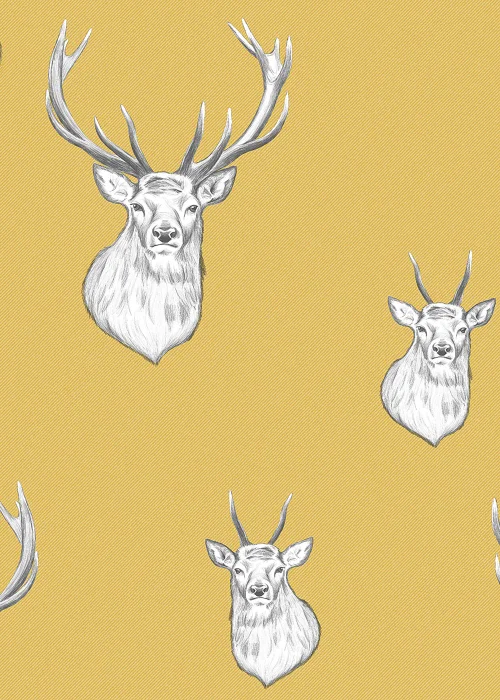 Catherine Lansfield Stag Wallpaper - One Size Image 1