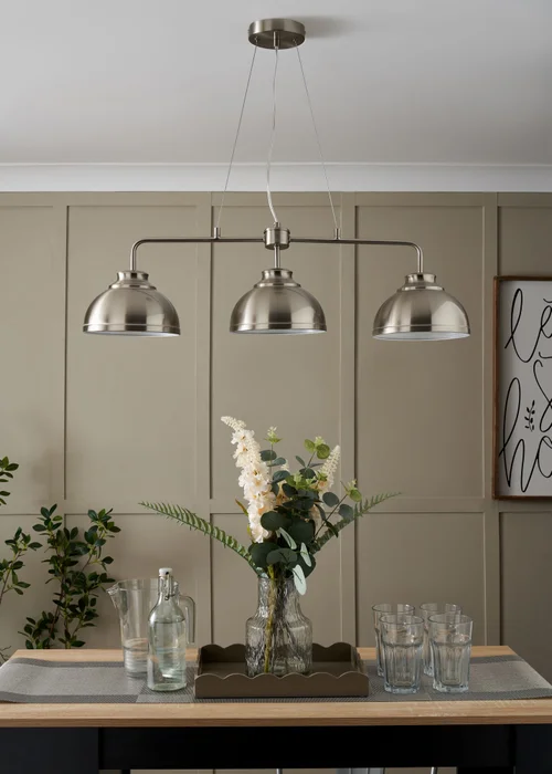 Inlight Brook 3 Light Pendant Ceiling Bar (100cm x 80cm x 20cm) - One Size Image 2