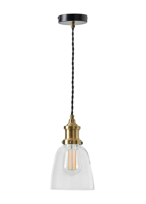 Inlight Warehouse 1 Light Diner Pendant (75cm x 6cm x 36cm) - One Size Image 5