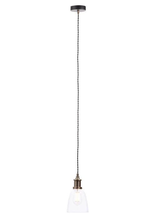 INLIGHT Warehouse 1 Light Diner Style Ceiling Pendant Copper (31-128cm x 14cm) - One Size Image 2