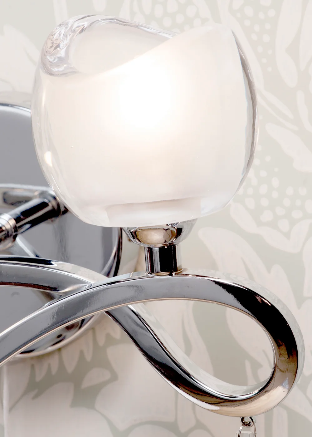 Inlight Silva 2 Light Glass Wall Light (21cm x 26cm x 13cm) - One Size Image 2