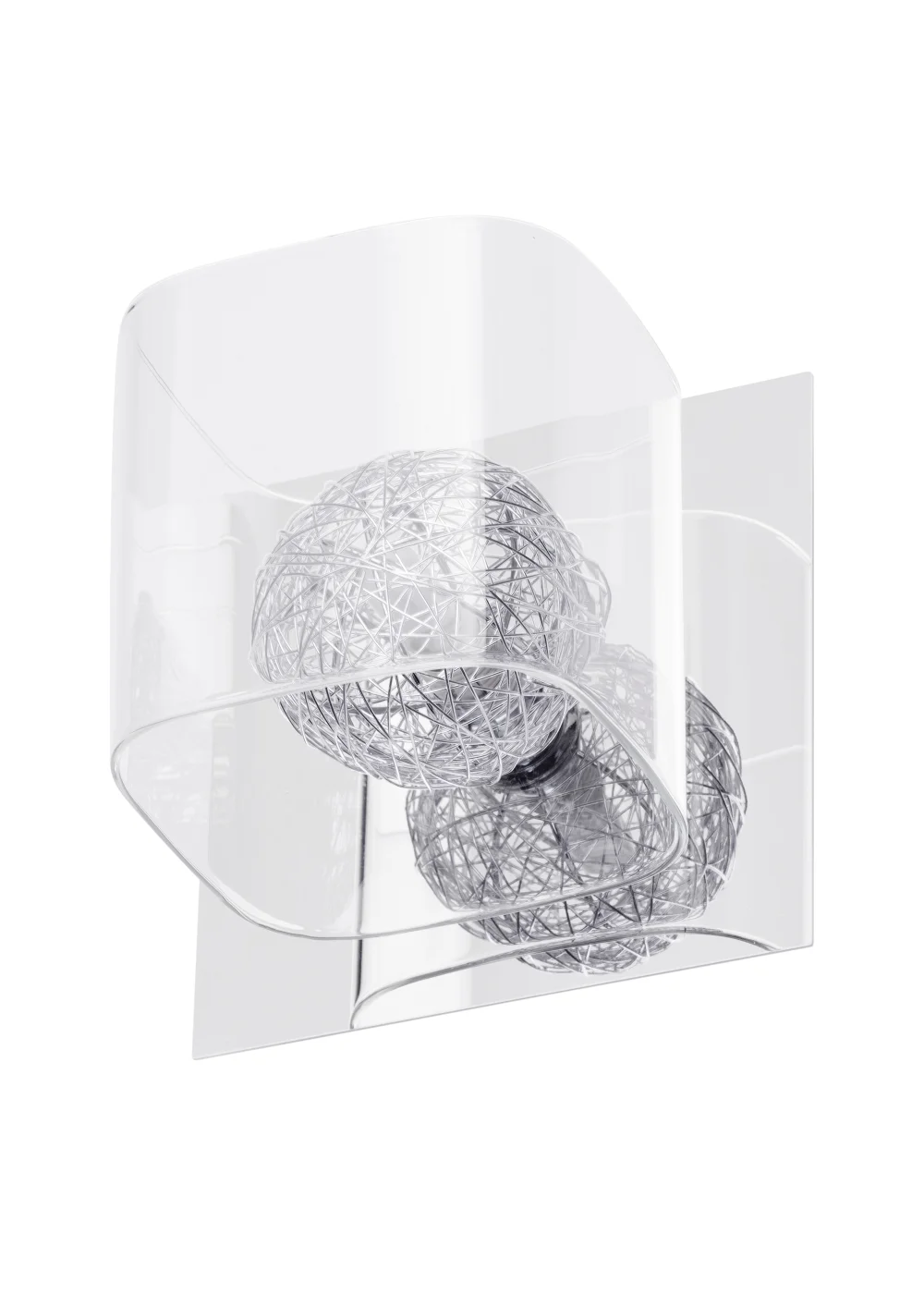Inlight Veneto1 Light Wire Globe Wall Light (16cm x 16cm x 15.5cm) - One Size Image 1