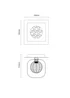 Inlight Veneto1 Light Wire Globe Wall Light (16cm x 16cm x 15.5cm) - One Size Image 3