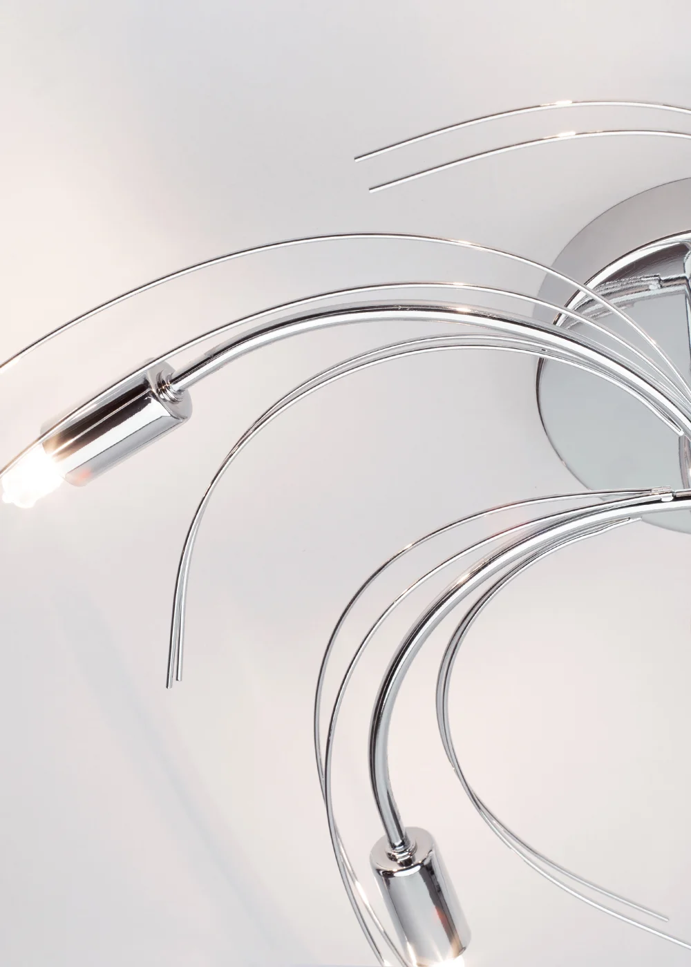 Vector 10 Light Semi Flush Ceiling Light (75cm x 75cm x 10cm) - One Size Image 2