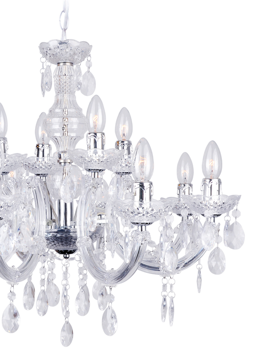 Inlight Charlotte 12 Light Chandelier (135cm x 63cm x 63cm) - One Size Image 2