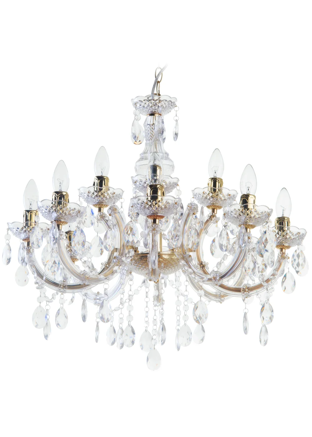 Inlight Charlotte 12 Light Chandelier (135cm x 63cm x 63cm) - One Size Image 1