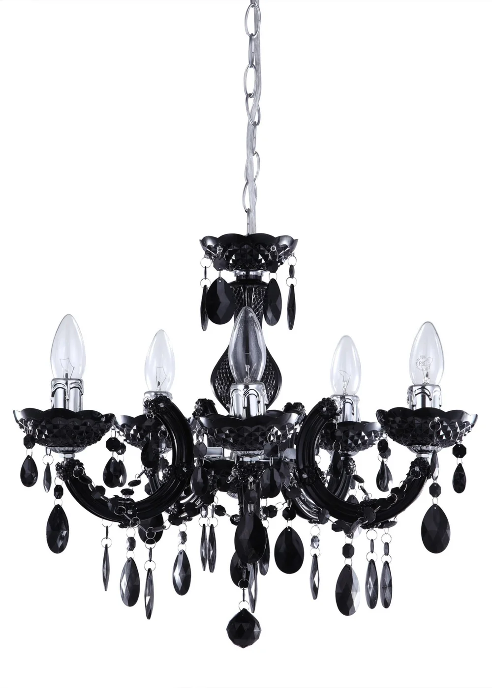 Inlight Charlotte 5 Light Chandelier (145cm x 45cm x 45cm) - One Size Image 4