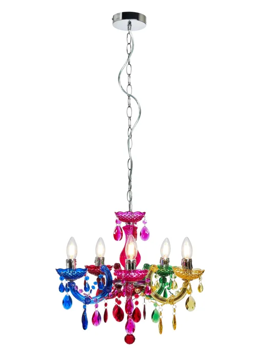 Inlight Charlotte 5 Light Chandelier (145cm x 45cm x 45cm) - One Size Image 4