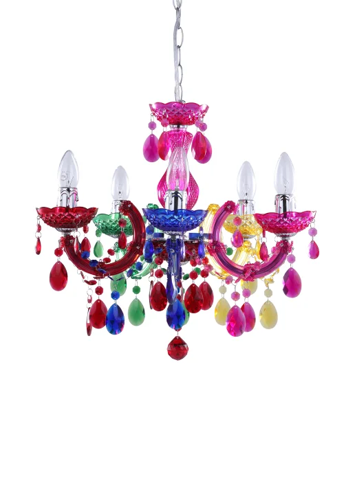 Inlight Charlotte 5 Light Chandelier (145cm x 45cm x 45cm) - One Size Image 5