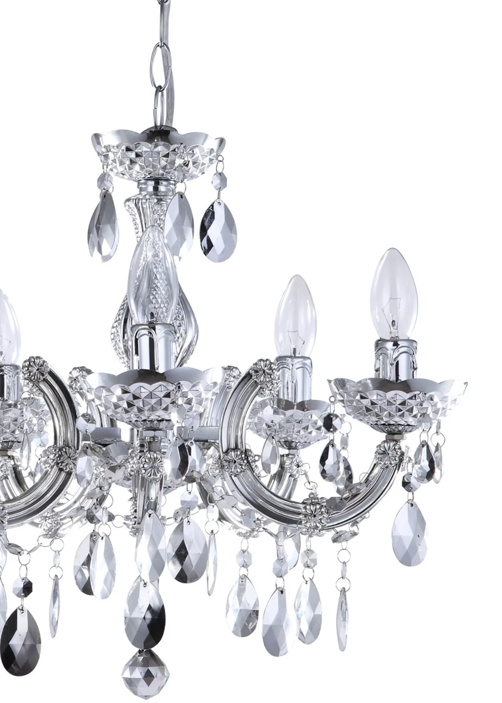 Inlight Charlotte 5 Light Chandelier (145cm x 45cm x 45cm) - One Size Image 5