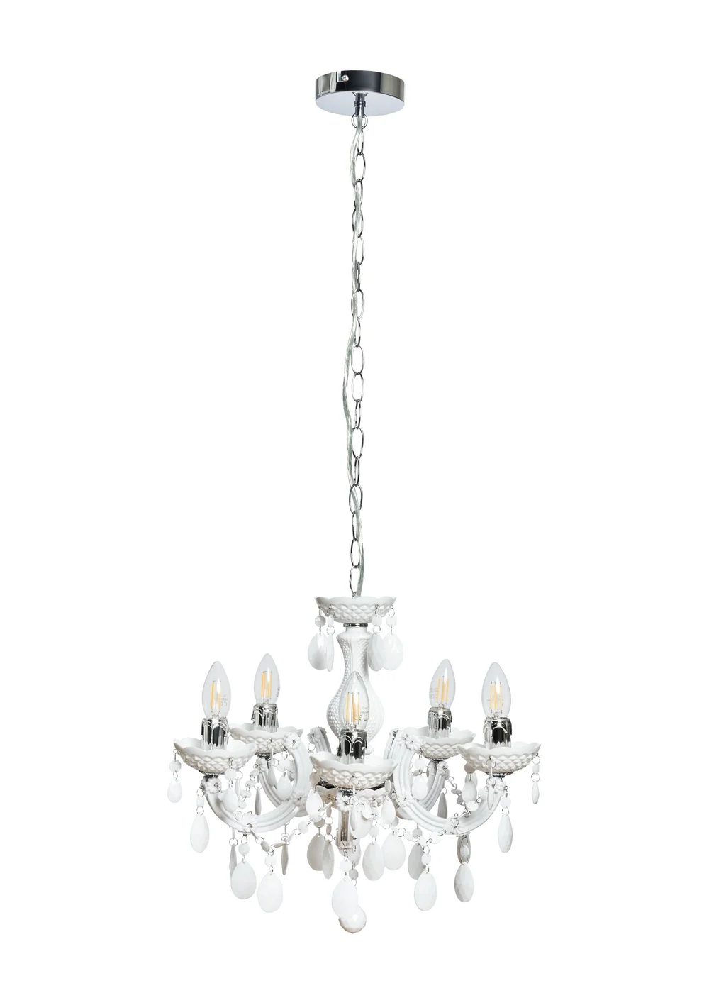 Inlight Charlotte 5 Light Chandelier (145cm x 45cm x 45cm) - One Size Image 5
