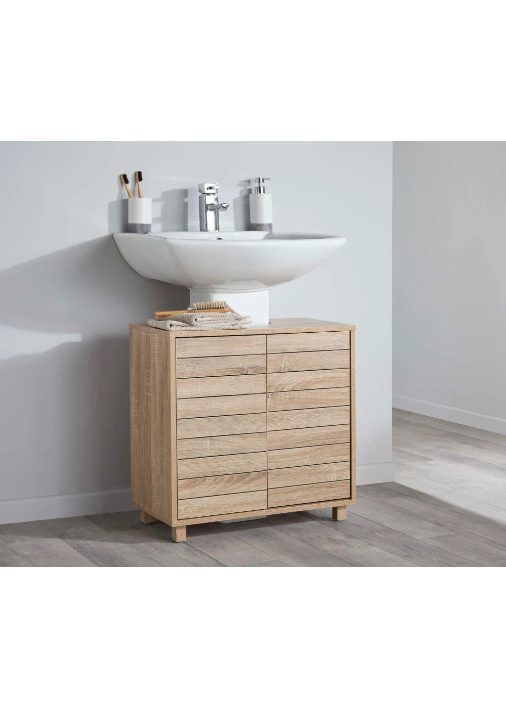 Lloyd Pascal Castleton Oak Effect Underbasin Unit Natural (60cm x 60cm x 30cm) - One Size Image 3