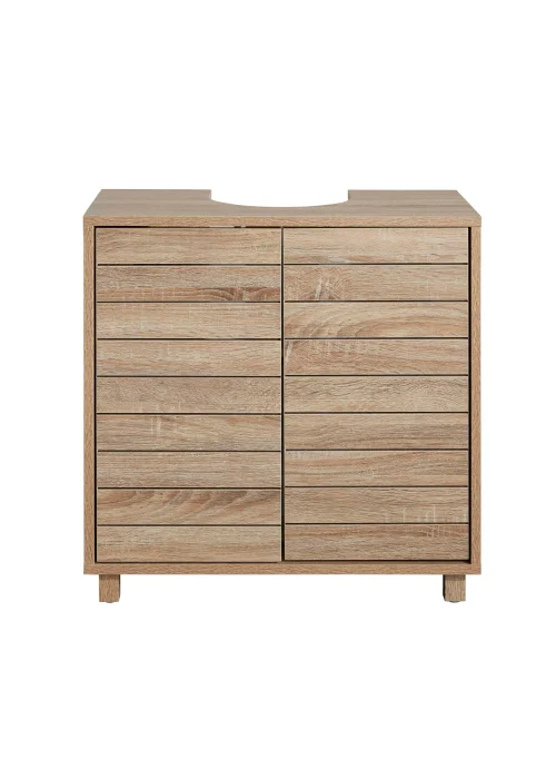 Lloyd Pascal Castleton Oak Effect Underbasin Unit Natural (60cm x 60cm x 30cm) - One Size Image 1